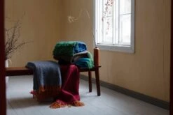 Lapuan Kankurit Revontuli Mohair Blanket, Rust - Denim Blue -Hay Outlet Store lapuankankurit revontuli blankets 2