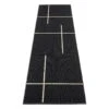 Pappelina Fred Rug, 70 X 270 Cm, Black - Vanilla