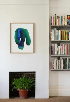 The Wrong Shop Drawing 19 Poster With Oak Frame, 62.2 X 79.1 Cm -Hay Outlet Store ronan bouroullec drawing 19 lifestyle