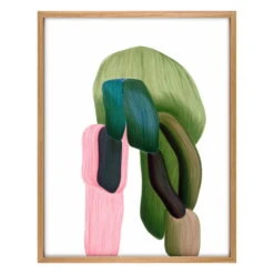 The Wrong Shop Drawing 17 Poster With Oak Frame, 62.2 X 79.1 Cm