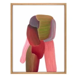 The Wrong Shop Drawing 18 Poster With Oak Frame, 62.2 X 79.1 Cm