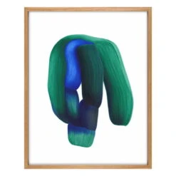 The Wrong Shop Drawing 19 Poster With Oak Frame, 62.2 X 79.1 Cm