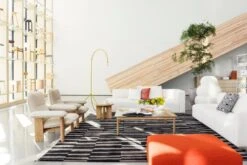 Roots Living Pilari Rug, Bamboo - Wool, Carbon - Brown -Hay Outlet Store showroom maaliskuu22 Fds7