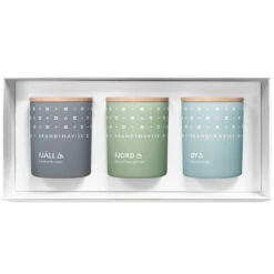 Skandinavisk Scented Candle Set 3 Pcs, EXPLORE