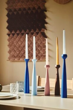 Applicata Rose Candleholder, Sky Blue -Hay Outlet Store smoked oakwarm rosekobalt bluesky blue 1