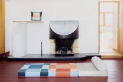 Juslin Maunula Floor Pouf, 60 X 60 Cm, Beige - Sky Blue -Hay Outlet Store wide 002 flat3 copy