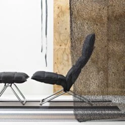 Woodnotes K Chair, Narrow, Tubular Base, Black -Hay Outlet Store wn kchair 5852 876